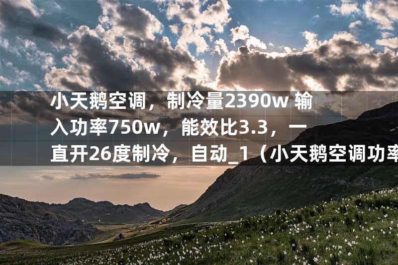 小天鹅空调，制冷量2390w 输入功率750w，能效比3.3，一直开26度制冷，自动_1（小天鹅空调功率）